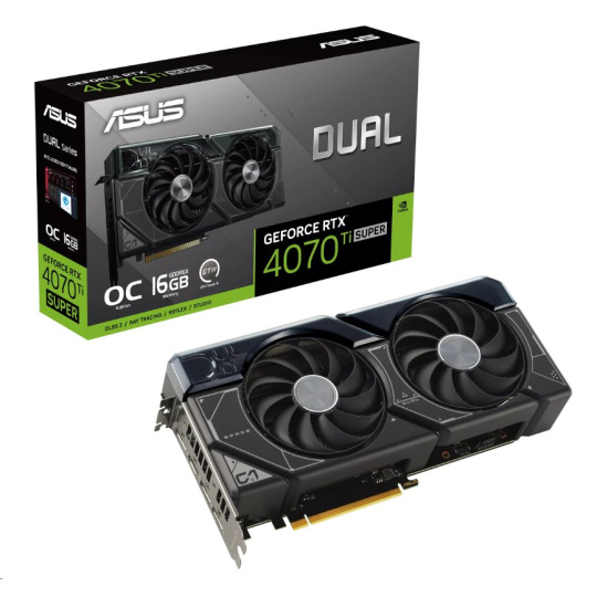 ASUS DUAL RTX4070TI SUPER OC GAMING 16GB/256-bit GDDR6 2xHDMI 3xDP