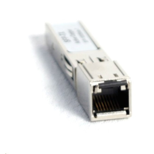 SFP transceiver 1,25Gbps, 1000BASE-T, UTP Cat5, 100m, RJ-45, 0 až 70°C, 3,3V, Cis. komp.