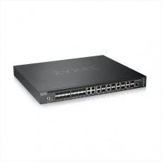 Zyxel XS3800-28, 28-port 10GbE L2+ Switch, MultiGig, 12x 10G Copper, 8x 10G dual pers., 8x 10G SFP+. Dual PSU