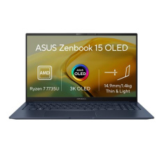 ASUS Zenbook 15 UM3504DA-OLED278W, Ryzen 7 7735U, 15.6˝ 2880 x 1620 2.8K, UMA, 16GB, SSD 1TB, W11H