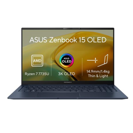 ASUS Zenbook 15 UM3504DA-OLED278W, Ryzen 7 7735U, 15.6˝ 2880 x 1620 2.8K, UMA, 16GB, SSD 1TB, W11H