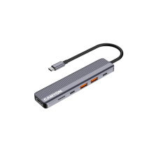 Canyon DS-17, Multiport Docking Station, 6 portov, 1xUSB-C 100W+2xUSB3.0+ 1xHDMI+čítačka kariet