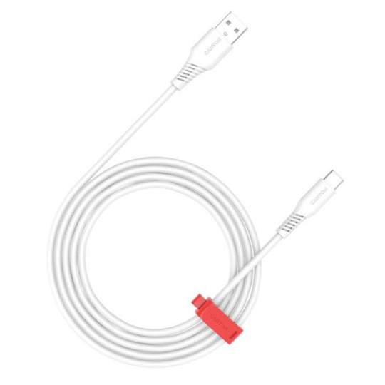 Canyon AC18, 1.2 m kábel, USB-A / USB-C, biely