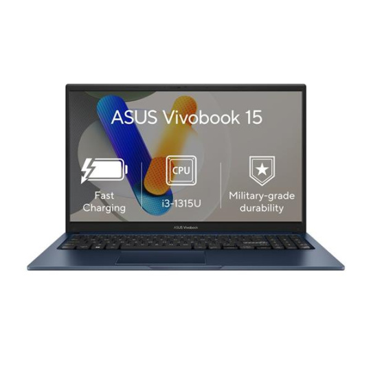 ASUS Vivobook 15 X1504VA-NJ907W, i3-1315U, 15.6˝ 1920x1080 FHD, UMA, 8GB, SSD 512GB, W11H, modry