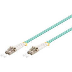optický kábel LC-LC, 3m Duplex OM3(50/125µm), LSOH, 2.8mm, tyrkysový
