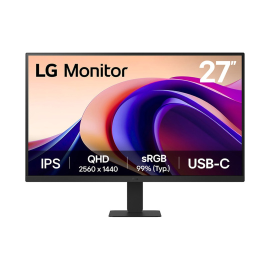 LG 27U631A-B 27"W IPS 2560x1440 5ms 5M:1 250cd HDMI USB-C(15W)