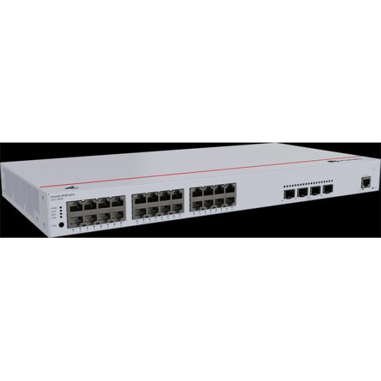 Huawei S310-24P4X,S310-24P4X,S310-24P4X (24*10/100/1000BASE-T ports(400W PoE+), 4*10GE SFP+ ports, built-in AC power)