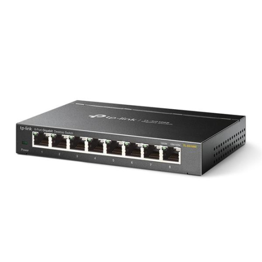 TP-LINK "8-Port Gigabit Desktop SwitchPORT: 8× Gigabit RJ45 PortsSPEC: Desktop Steel CaseFEATURE: Plug and Play"