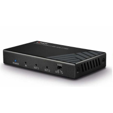 Video distribútor/splitter HDMI 1IN/2OUT UHD 4K (60Hz) 18G, čierny