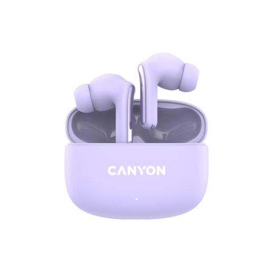 Canyon TWS-9, OnGo 9, True Wireless Stereo BT 5.4 slúchadlá do uší, 6 + 24h výdrž, nabíjacia stanica v kazete, fialové 