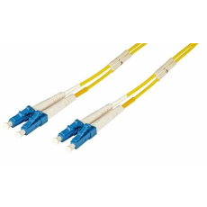 Fiber kábel LC-LC, 7,5m Duplex OS2(9/125µm), LSOH, 2.0mm, žltý