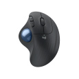 Logitech® ERGO M575S Wireless Trackball - GRAPHITE+BLUE BALL