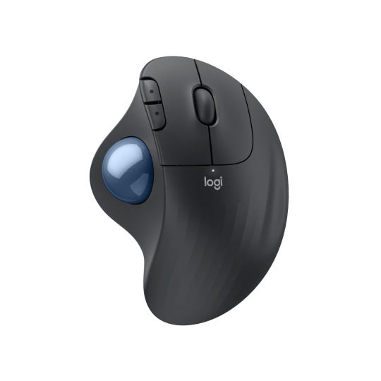 Logitech® ERGO M575S Wireless Trackball - GRAPHITE+BLUE BALL