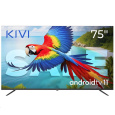 KIVI TV 75U760QB, 75" (187cm), HD LED TV, AndroidTV 11, Black, 3840x2160, GAME MODE, HLG,  HDR, 127 kWh,WIFI5