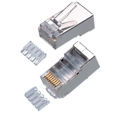 Konektor 8/8 RJ45, cat.6a, STP vložkou 100ks/bal, AWG 24 (lanko)