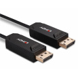 Kábel DisplayPort M/M 40m, 8K@60Hz, DP v2.0, 40Gbit/s, UHBR10, čierny, jednosmerný, aktívny, optický