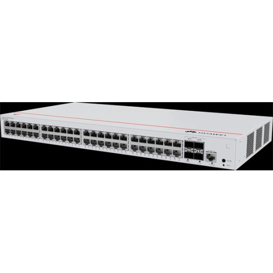 Huawei S220-48T4X,S220-48T4X,S220-48T4X (48*10/100/1000BASE-T ports, 4*10GE SFP+ ports, built-in AC power)