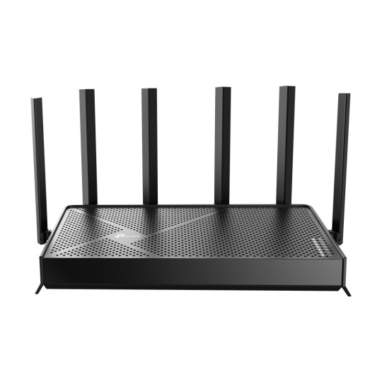 TP-LINK "BE6500 Dual-Band Wi-Fi 7 RouterSPEED: 688 Mbps at 2.4 GHz + 5764 Mbps at 5 GHzSPEC: 6×Antennas, 2.0 GHz Quad-