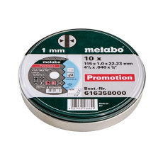 Metabo 10 rezných kotúčov SP 115x1,0x22,23 mm        