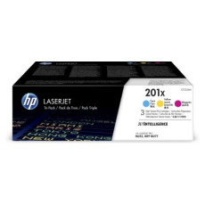 HP 201X 3-pack High Yield Cyan/Magenta/Yellow Original LaserJet Toner Cartridges (CF253XM)