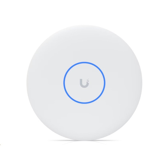 Ubiquiti Ceiling-mounted 8-stream WiFi 7 AP with dedicated spectral scanning radio and 10/5/2.5/1 GbE support.