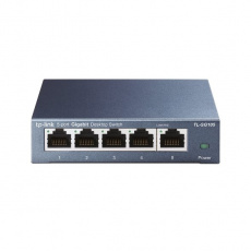 TP-LINK TL-SG105 5-Port Gigabit Desktop Switch, 5 Gigabit RJ45 Ports, Desktop Steel Case