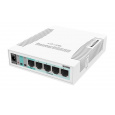 MIKROTIK RouterBOARD 260GS  5-port Gigabit smart switch + 1x SFP (SwitchOS, plastic case + zdroj)