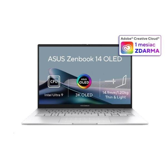 ASUS Zenbook 14 UX3405CA-OLED233X, Core Ultra 9 285H, 14.0˝ 1920x1200 WUXGA/Touch, UMA, 32GB, SSD 1TB, W11Pro pero NumPa