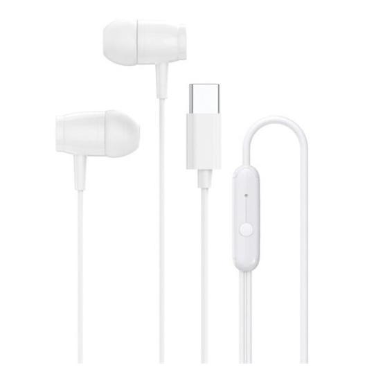 Canyon SEP-5, slúchadlá do uší, integrované ovládanie, hlboké basy, USB-C kábel 1.2m, biele