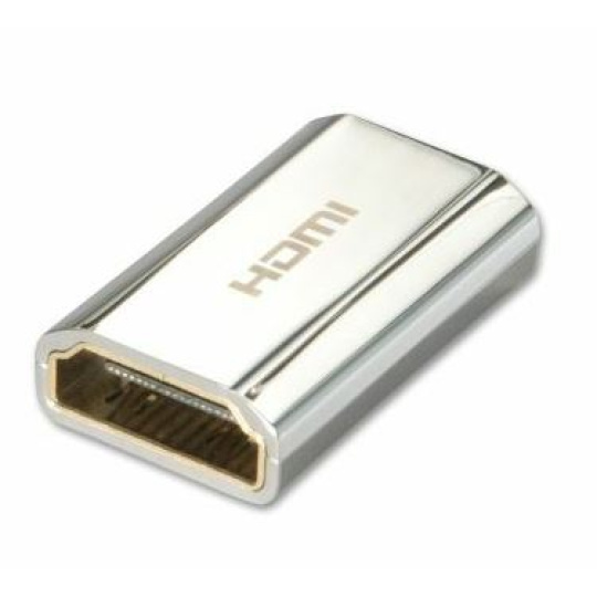 Adaptér HDMI F/F, SPOJKA, pozl.konektory, celokovová SUPER SLIM