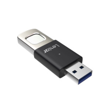 64GB Lexar® Fingerprint F35pro USB 3.2 Gen1 flash drive, up to 300MB/s read and 60MB/s write
