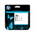 HP No 70 Ink Cart/Blue+Green Printhead