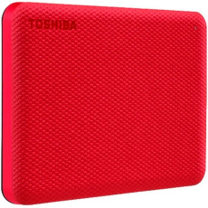 Toshiba External Hard Drive Canvio Advance (2.5'' 2TB, USB3.2 Gen 1, Red)