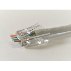 UTP konektor CNS 8P8C Cat6, EZ Type, bal. 100 Ks