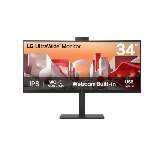 LG 34BA85QE-B 34"W IPS LED 3440x1440 5M:1 5ms 300cd DP 2xHDMI USB-C(90W) CAM