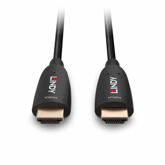 Kábel HDMI M/M 20m, Ultra High Speed+Eth, 8K@60Hz, HDMI 2.1, čierny, jednosmerný, aktívny, optický