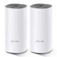 TP-LINK Deco E4(2-Pack) AC1200 Whole-Home Mesh Wi-Fi System, Qualcomm CPU, 867Mbps at 5GHz+300Mbps at 2.4GHz, 2 10/100Mbps Ports,