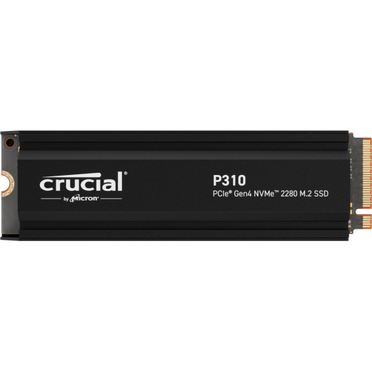 Crucial P310 1TB SSD PCIe NVMe M.2 2280, r7100MB/s, w6000MB/s, with heatsink