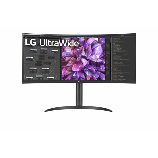 LG 34WQ75C-B 34"W IPS LED 3440x1440 5M:1 5ms 300cd DP 2xHDMI USB-C(90W)