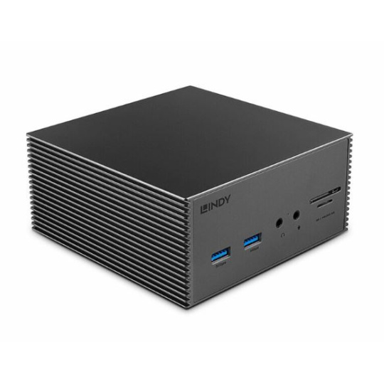 Dokovacia Stanica USB Typ C, 1x DP, 2xHDMI, 5xUSB, Gigabit LAN, (PD 3.0 100W), 0.9m, s adaptérom