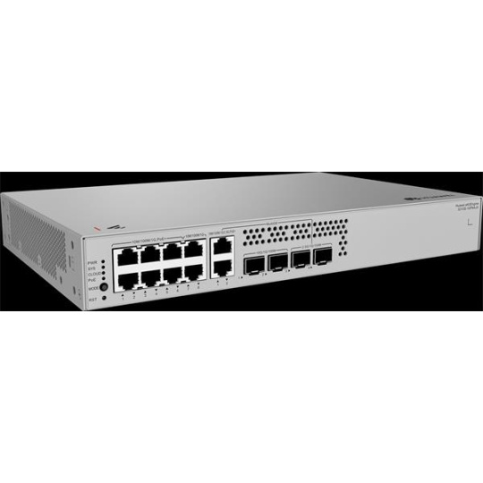 Huawei Data Communication,S310S,S310S-10PN4JX,S310S-10PN4JX (8*10/100/1000BASE-T ports (6*PoE+), 2*10/100/1000/2.5GBASE-T Ports (P