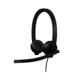 Logitech® H570e USB Headset Stereo (Teams version) headset - BLACK - USB-C