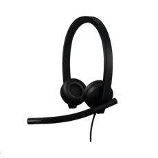 Logitech® H570e USB Headset Stereo (Teams version) headset - BLACK - USB-C