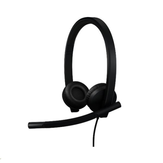 Logitech® H570e USB Headset Stereo (Teams version) headset - BLACK - USB-C