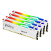 128GB 5200MT/s DDR5 CL40 DIMM (Kit of 4) FURY Beast White RGB XMP