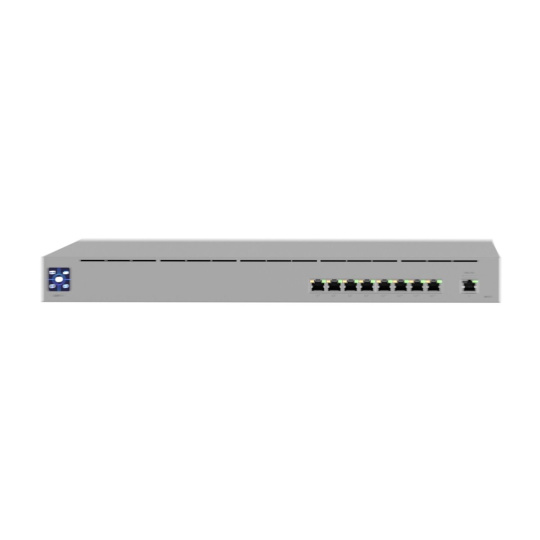 Ubiquiti UniFi Switch with an integrated 368Wh lithium-ion battery capable of providing uninterruptible PoE to 8 devices