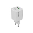 Canyon CU45AC vysokorýchlostná univerzálna nabíjačka do steny 1x USB-C 45W, 1x USB-A 18W