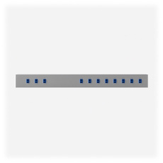 Ubiquiti - UniFi Rack-mountable 8-channel 1450 to 1590 nm CWDM mux demux designed to increase capacity of existing fiber