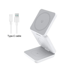 1stCOOL portable Qi MagSafe Wireless Charger 3in1 15W USB-C white