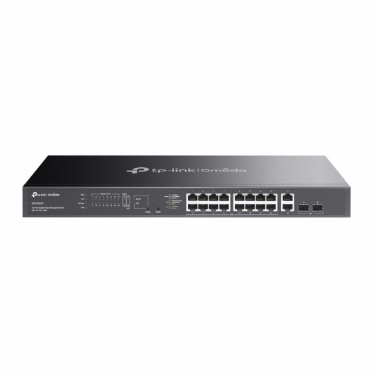 TP-LINK "Omada 20-Port Gigabit Easy Managed Switch with 16-Port PoE+PORT: 16× Gigabit PoE+ Ports, 2x Gigabit Non-PoE Po